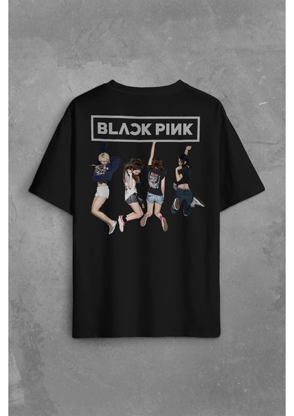 Black Pink Blackpink Kaset Müzik Güney Kore Sırt Ön Baskılı Oversize Tişört T-Shirt fiyatları