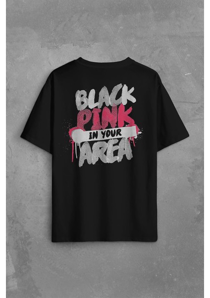 Black Pink Blackpink Kaset Müzik Güney Kore Sırt Ön Baskılı Oversize Tişört T-Shirt fiyatları