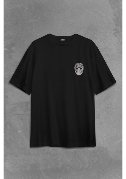 13. Cuma Onüçüncü Friday The 13TH 13 Sırt Ön Baskılı Oversize Tişört T-Shirt