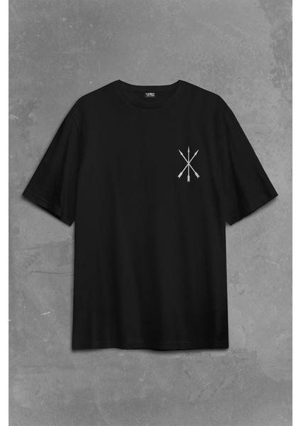 Adige Çerkes Bayrağı Adygea Circassian Flag Sırt Ön Baskılı Oversize Tişört T-Shirt