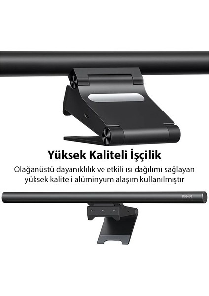 Baseus I-Wok2 Series USB Asimetrik Çalışma Masası Göz Koruma LED Lamba ve Monitör Aydınlatma