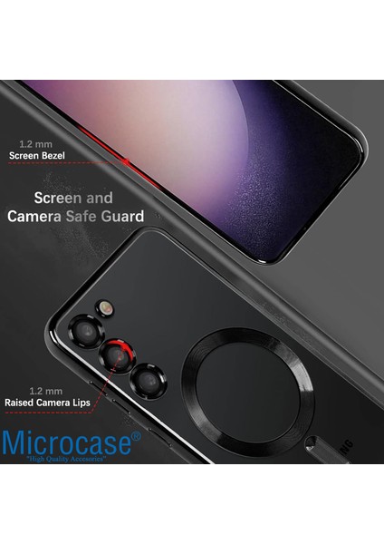 Samsung Galaxy S23 ile Uyumlu Magsafe Şarj Özellikli Manyetik Silikon Kılıf - AL8115