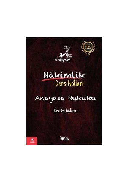 Imtiyaz Anayasa Hukuku - Hakimlik Ders Notları