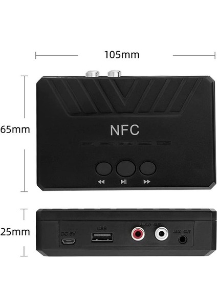 H2 Nfc Deskop Wireless Recevier 5.0 Nfc Adaptör