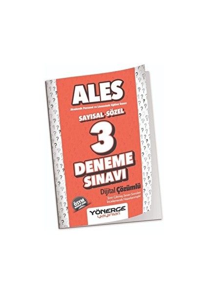 2023 Ales 3 Deneme Çözümlü Yönerge Yayınları