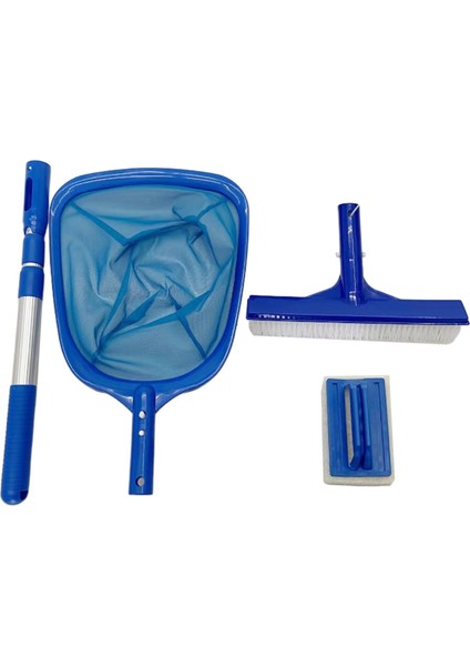 4 Aradan 1 Havuz Temizleme Seti Teleskopik Alüminyum Çubuk Balık Ağı Havuz Tabanı Için (Yurt Dışından)