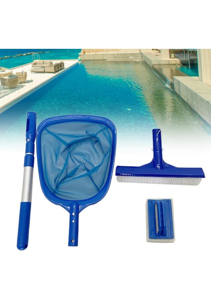 4 Aradan 1 Havuz Temizleme Seti Teleskopik Alüminyum Çubuk Balık Ağı Havuz Tabanı Için (Yurt Dışından) fırsatları