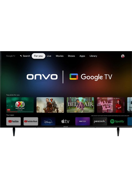 OV55F950 55'' 140 Ekran Uydu Alıcılı 4K Ultra HD Google Smart LED TV (Çerçevesiz)