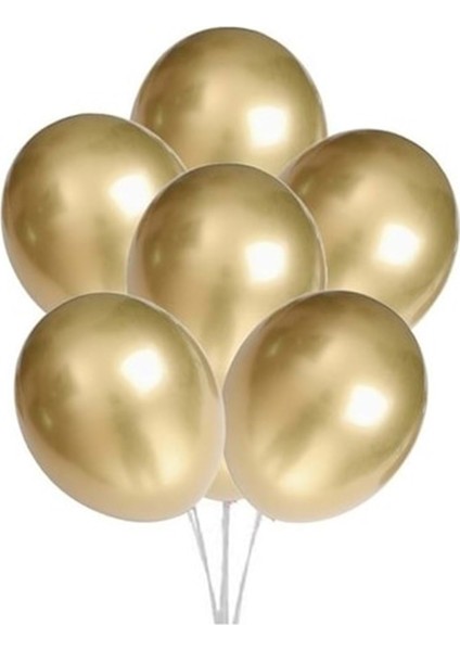 Balon Krom 12" 5li Gold