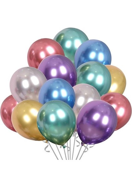 Balon Krom 12" 5li Karışık