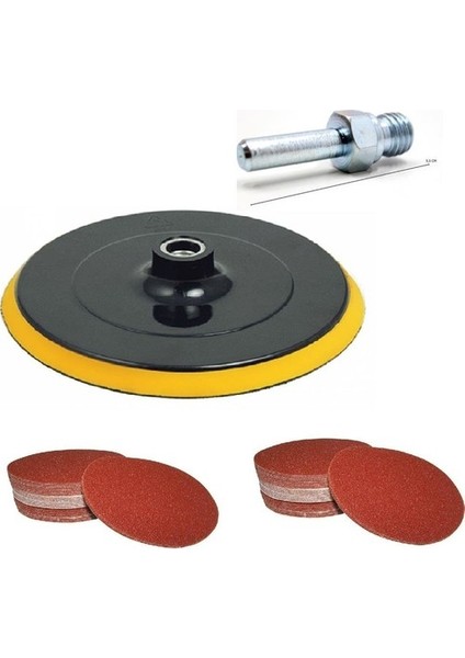 115MM Cırt Zımpara Altı 115MM Cırt Zımpara Ahşap Zımparası Set