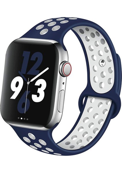 Apple Watch 8 45 mm Için Delikli Silikon Kordon Kayış - KY41