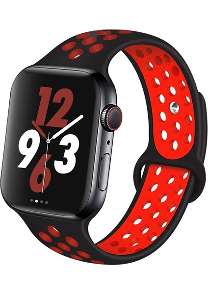 Apple Watch 8 45 mm Için Delikli Silikon Kordon Kayış - KY41
