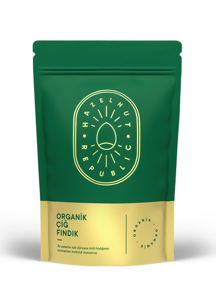 Republic Organik Çiğ Fındık 180 gr