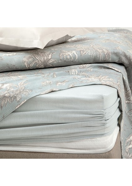 Bedding Aster Çift Kişilik Pike Takımı - Adaçayı