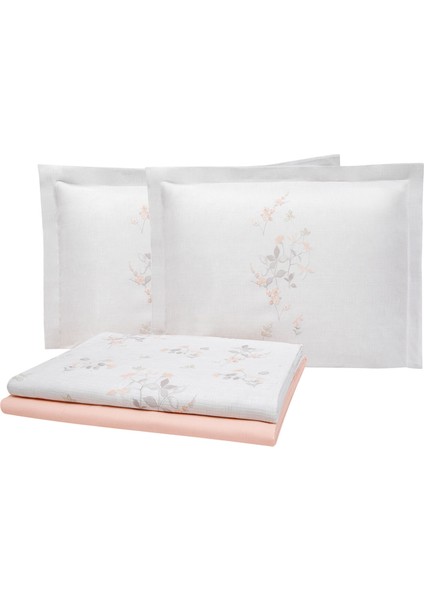 Bedding Ember Çift Kişilik Pike Takımı - Pudra