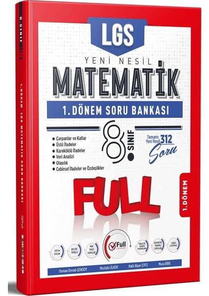 8. Sınıf Matematik 1. Dönem Soru Bankası Özel Baskı