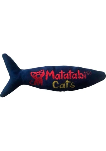 Matatabi Cats Jr.fish Sesli, Peluş Kedi Oyuncağı 20 cm Matatabi Içerikli (Kedi Nanesi/otu Içermez)