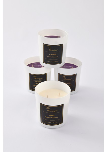 Premium Paçuli & Tarçın Esanslı Kokulu Vegan Mum modelleri