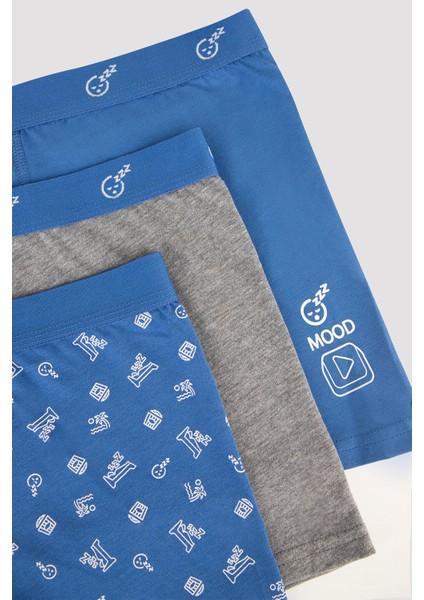 Navy Sleep 3lü Boxer
