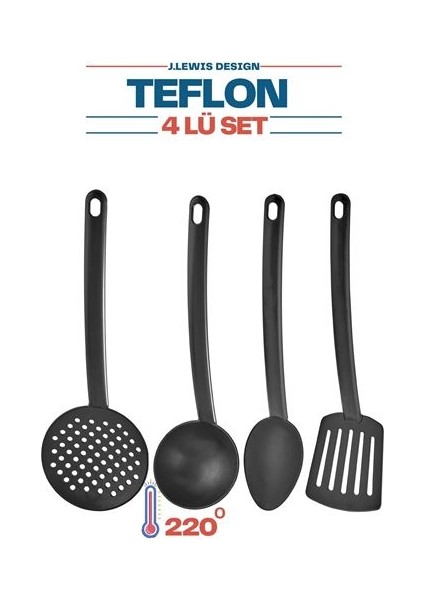 Teflon 4 Lü Servis Seti