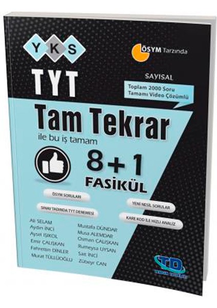 Tandem Yayınları TYT Tam Tekrar Sayısal