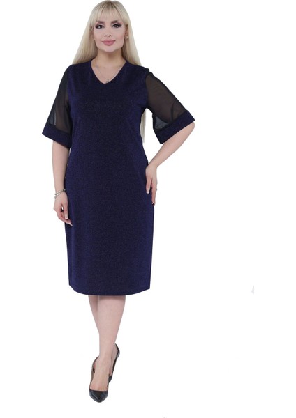 Işıltılı Şık Büyük Beden Elbise 6C-2303 fiyatları