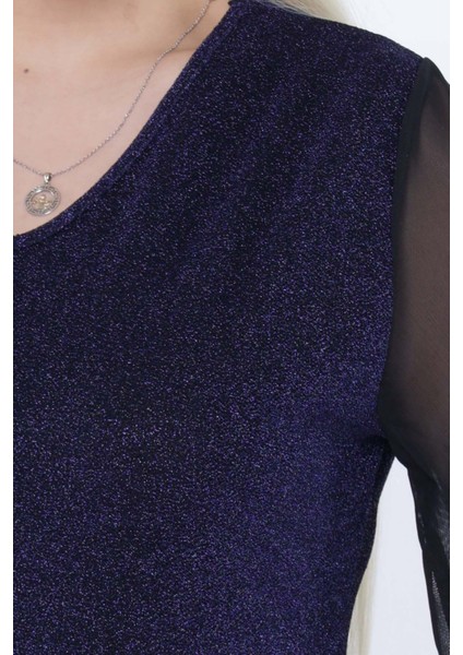 Işıltılı Şık Büyük Beden Elbise 6C-2303 fırsatları