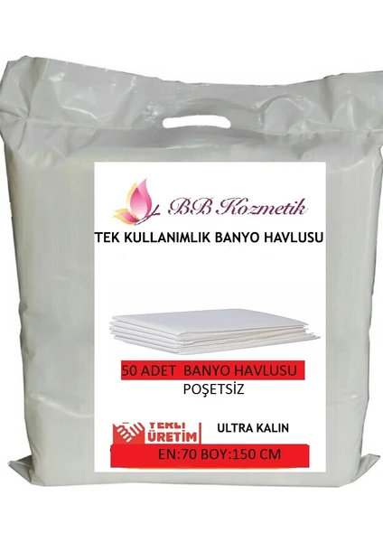 Tek Kullanımlık Banyo Havlusu Ultra Kalın (70X150) 50 Adet Poşetsiz