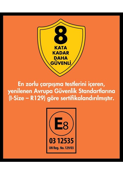 Goldfix Plus Müzikli I-Size 76-150 cm / 9 kg - 36 kg Isofixli Oto Koltuğu