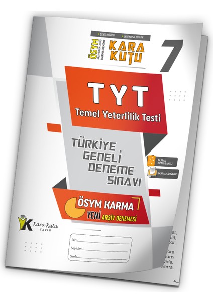 2025 TYT ÖSYM Arşivi Karma Kara Kutu Çıkmış Soru Türkiye Geneli D. Çözümlü Deneme 10/7.kitapçık