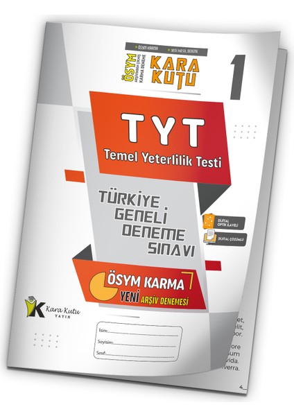 2025 TYT ÖSYM Arşivi Karma Kara Kutu Çıkmış Soru Türkiye Geneli D. Çözümlü Deneme 10/1.kitapçık