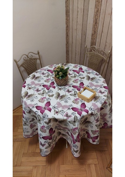 Duck Kumaş Yuvarlak Yemek Masası Örtüsü