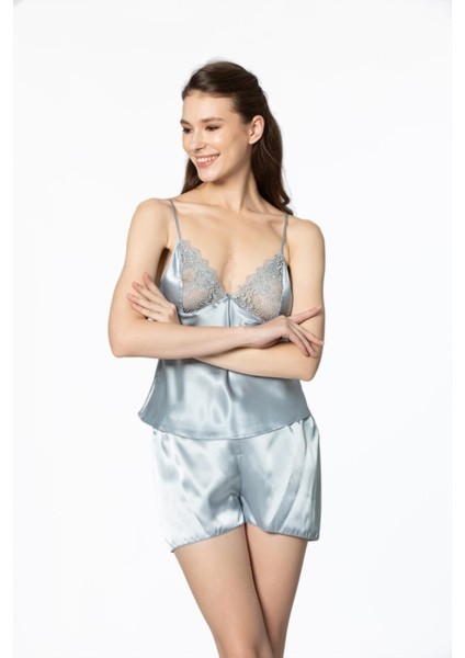 6040 Altılı Saten Gecelik - Sabahlık Takımı modelleri