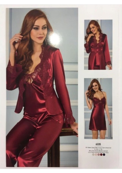 Lacivert Saten Altılı Gelin Çeyiz Set 6335 modelleri
