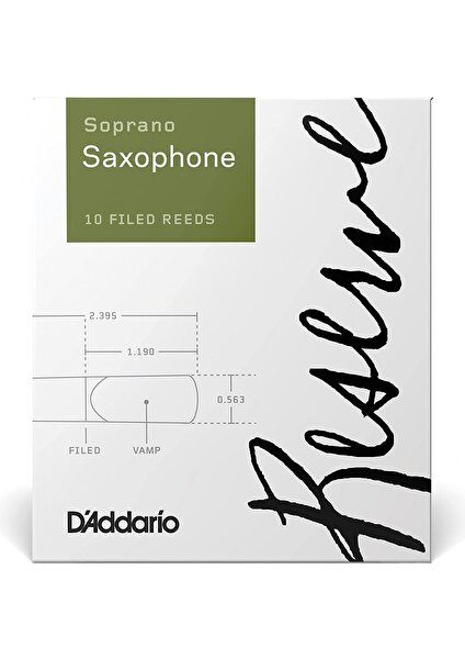 D'addario Woodwinds Reserve DIR1025 Soprano Saksafon Kamışı No: 2.5