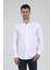 Slim Fit Uzun Kollu Beyaz Erkek Gömlek 480-002 2