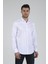 Slim Fit Uzun Kollu Beyaz Erkek Gömlek 480-002 3