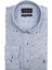 Slim Fit Uzun Kollu Mavi Desenli Erkek Gömlek 582-594 1