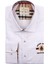 Slim Fit Uzun Kollu Beyaz Armalı Erkek Gömlek 990-110 1