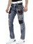 CD482 Sokak Tarzı Parçalı Mavi Erkek Jeans 2