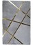 Gold Varaklı Gri Peluş Halı 120 x 180 Cm 1