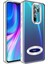 Xiaomi Redmi Note 8 Pro Kılıf Case, Logo Showing Serisi, Şeffaf, Kamera Korumalı, Marka Gösteren Renkli Çizgi Tasarım 1