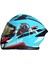 Apex Turbine Vizörlü Kapalı Kask Turkuaz - Kırmızı M 1