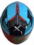 Apex Turbine Vizörlü Kapalı Kask Turkuaz - Kırmızı M 4