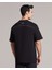 M Graphic Tee Reflect Logo Oversize T-Shirt Erkek Siyah Tshirt - S231094-001 4