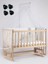 Tekerlekli Süper Natural 60X120 Anne Yanı Sallanır Beşik+Byz Uyku Set+Yatak+Tekerlek 1