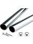Krom Kaplama 0-70 cm Dolap Içi Askı Borusu - Askılık Boru + 2 Adet Flanş 1