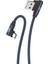 K592 Safe Micro USB 90 Derece Data/şarj Kablosu 3A 1.5mt 4