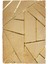 Gold Varaklı Kahverengi Peluş Halı 80 x 150 Cm 1